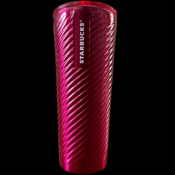 Starbucks Metallic Pink Swirl Cold Cup Tumbler – 24oz | 2023 Holiday Edition - Picture 3 of 11